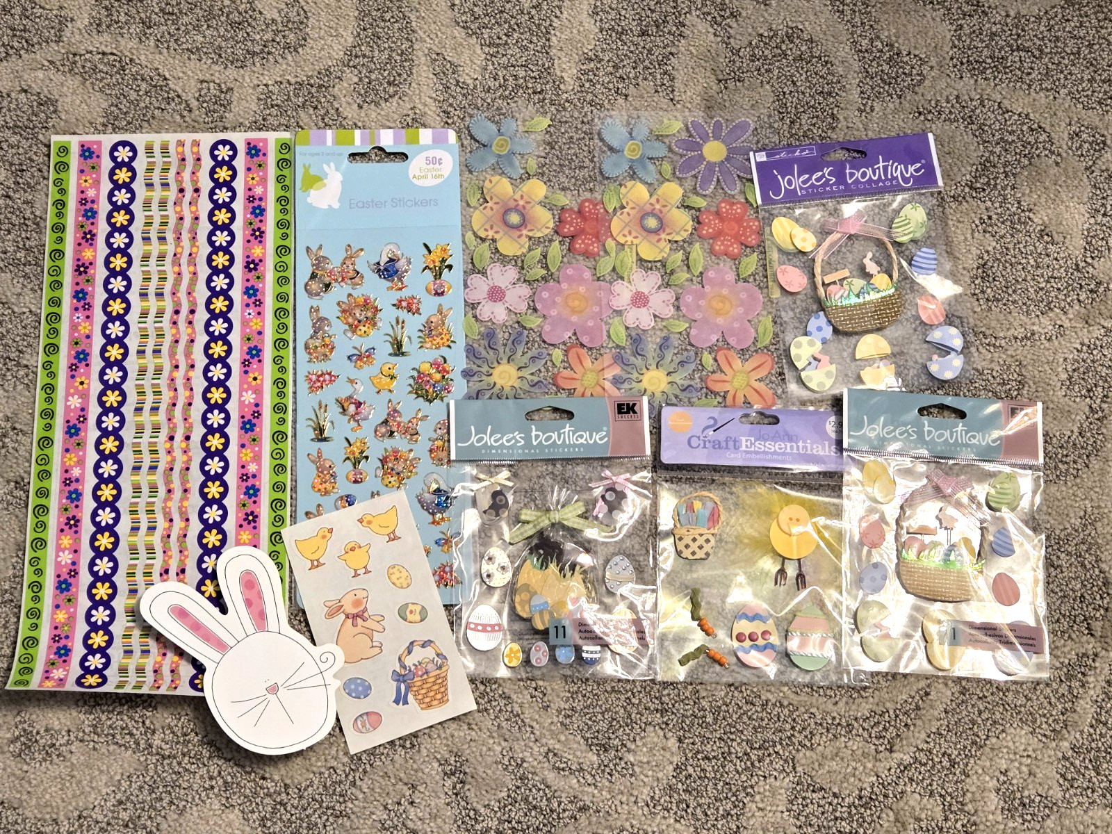 Holiday Sticker Lot Jolee's Christmas, Valentine's, Easter, Halloween, +++ NEW