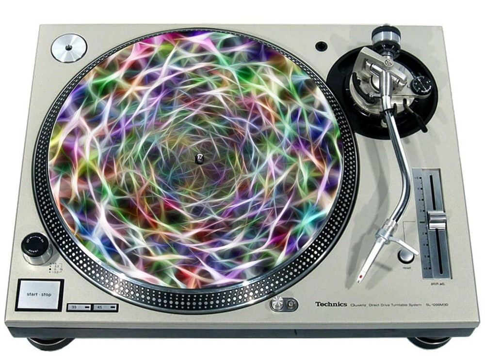 Slipmat Scratch Pad Felt for 12" Turntable LP DJ Record Player LIGHT FLECKS 2