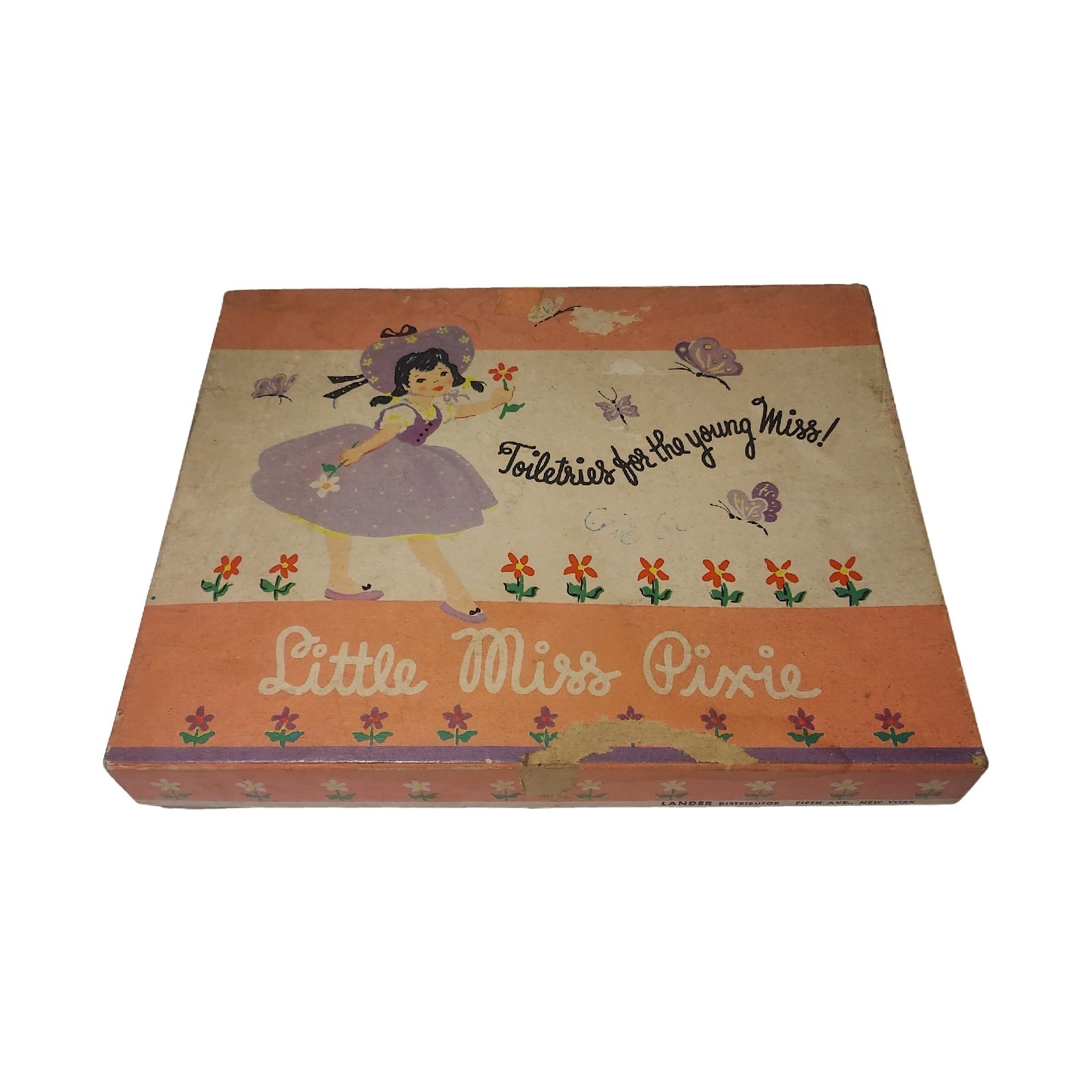 Little Miss Pixie 1960s Childs Beauty Set - Lander Distributor - SEE DESC & PICS
