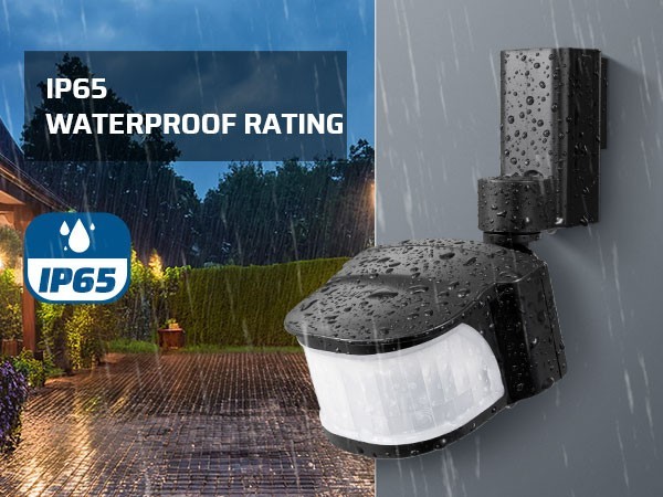 DEWENWILS Motion Sensor Plug Outdoor 50FT Detection 4 Modes Weatherproof