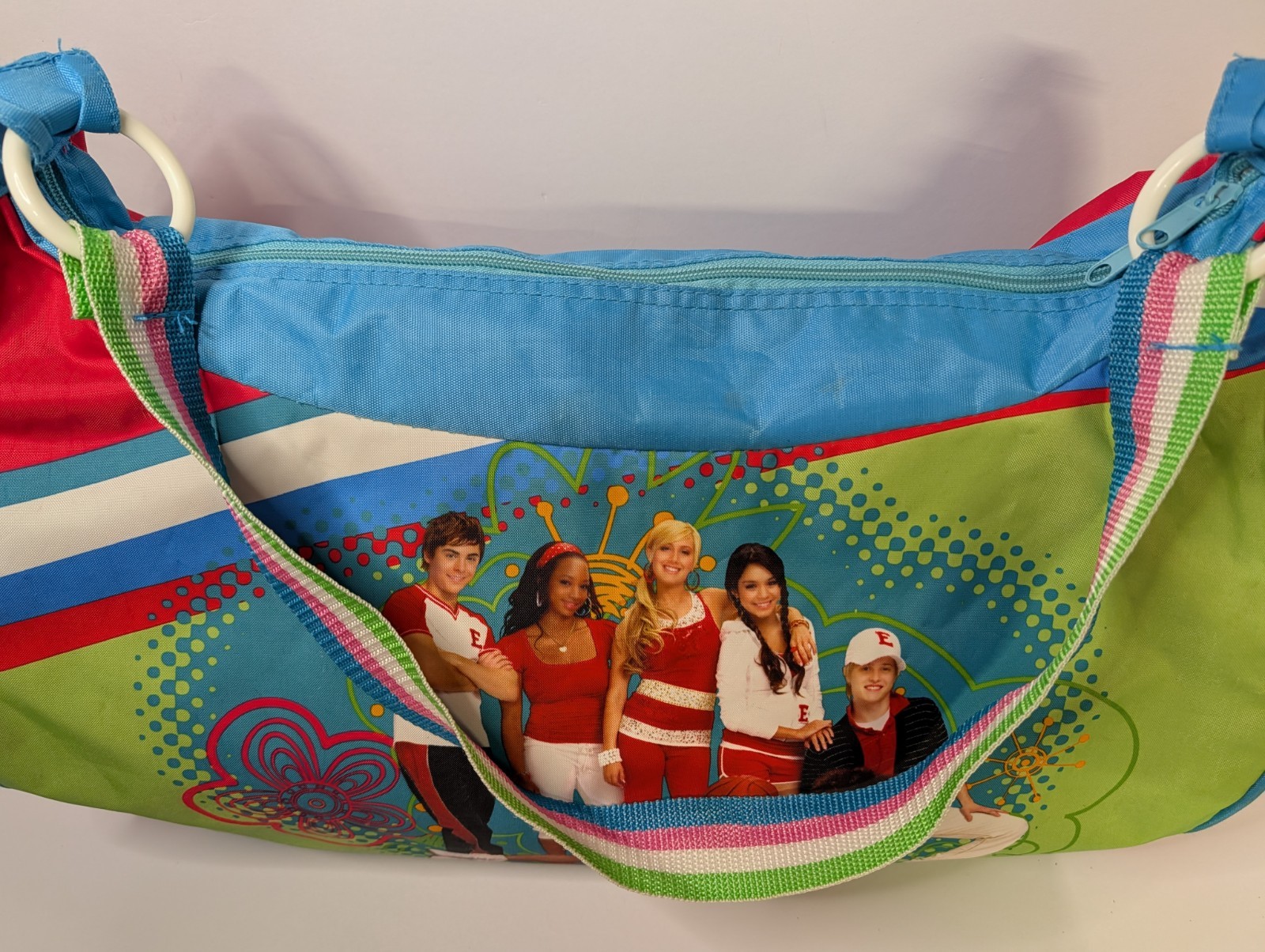 2006 Disney High School Musical Duffle Bag Carry All Tote With Shoulder Strap