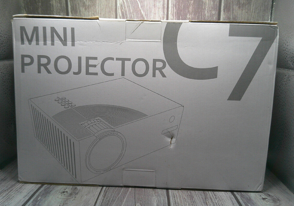C7 Wireless Mini Projector, Black