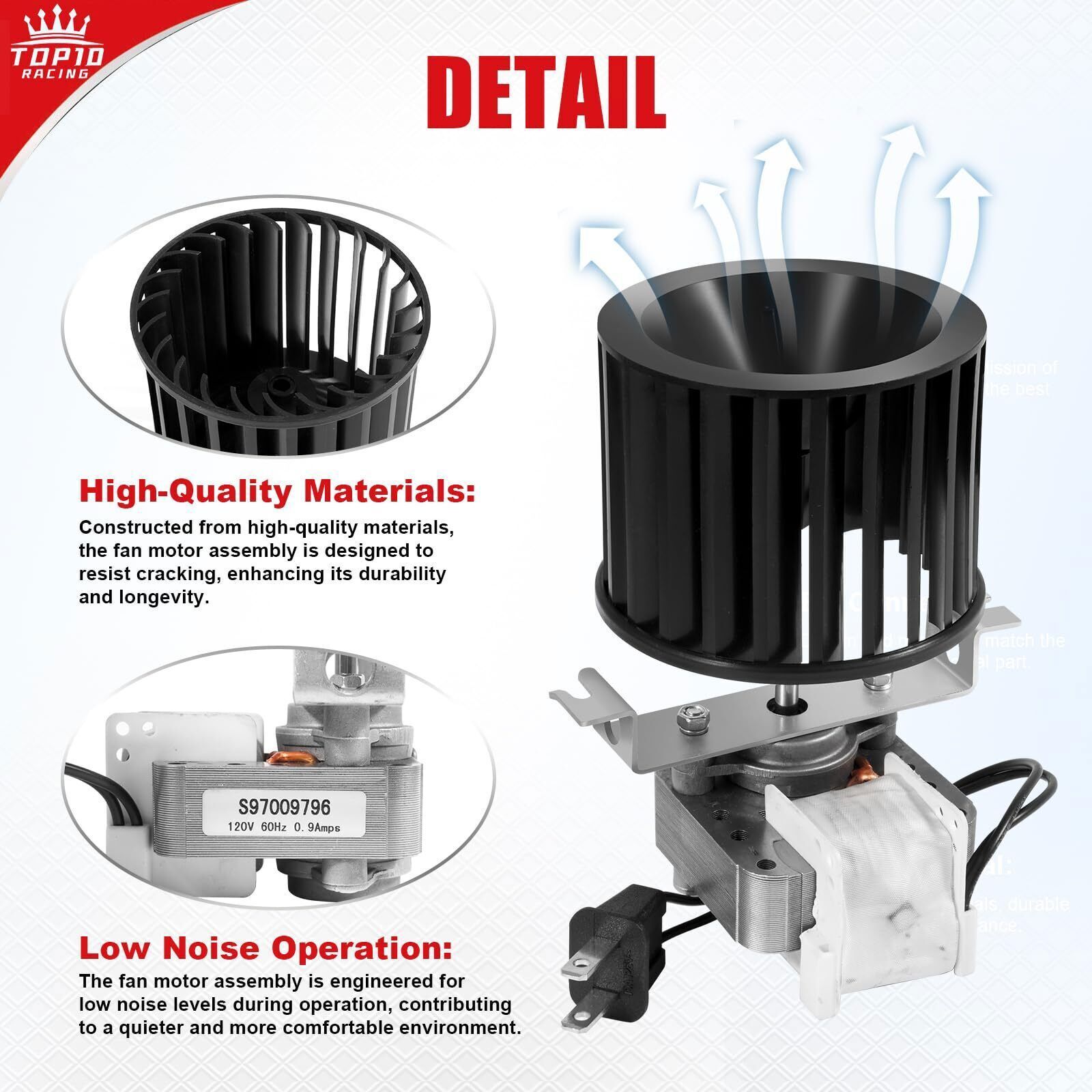 NEW Bathroom Fan Motor Blower Assembly For Broan Nutone Bulb Ceiling S97009796