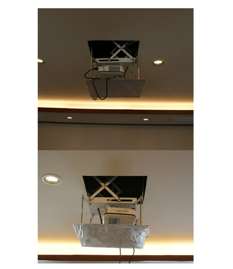 Motorized Remote Control Electric Scissors Projector Lift Ceiling Mount Video