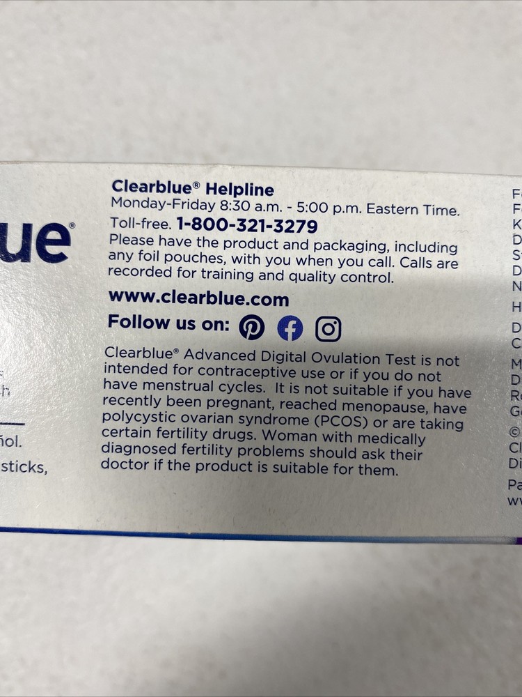 Clearblue Advanced Digital Ovulation Test 10 Count