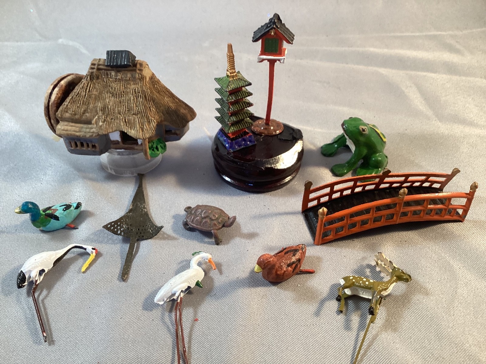 Vintage Miniature Japanese Bonsai Set of 12 Pieces