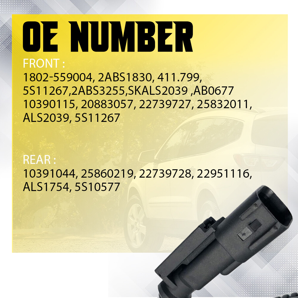 4x Front & Rear ABS Wheel Speed Sensor for 2008-2016 Buick Enclave GMC Acadia EJ