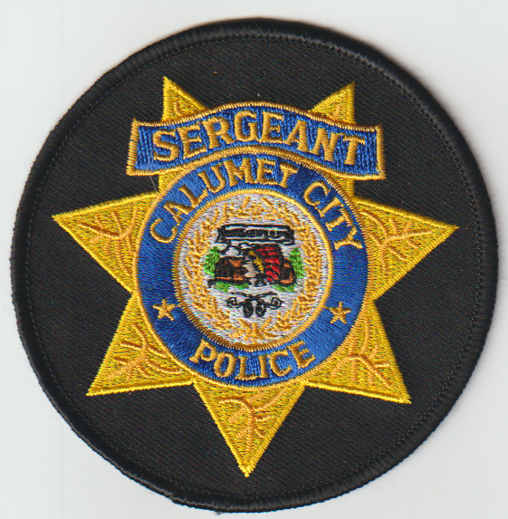 Calumet City CA Sergeant non shield shape patch