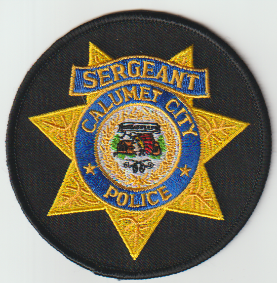 Calumet City CA Sergeant non shield shape patch