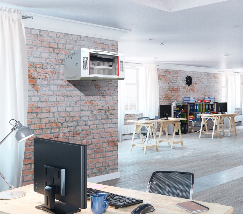 6U Sysracks Wall Mount IT Data Network Server Rack Cabinet Enclosure 24" Depth