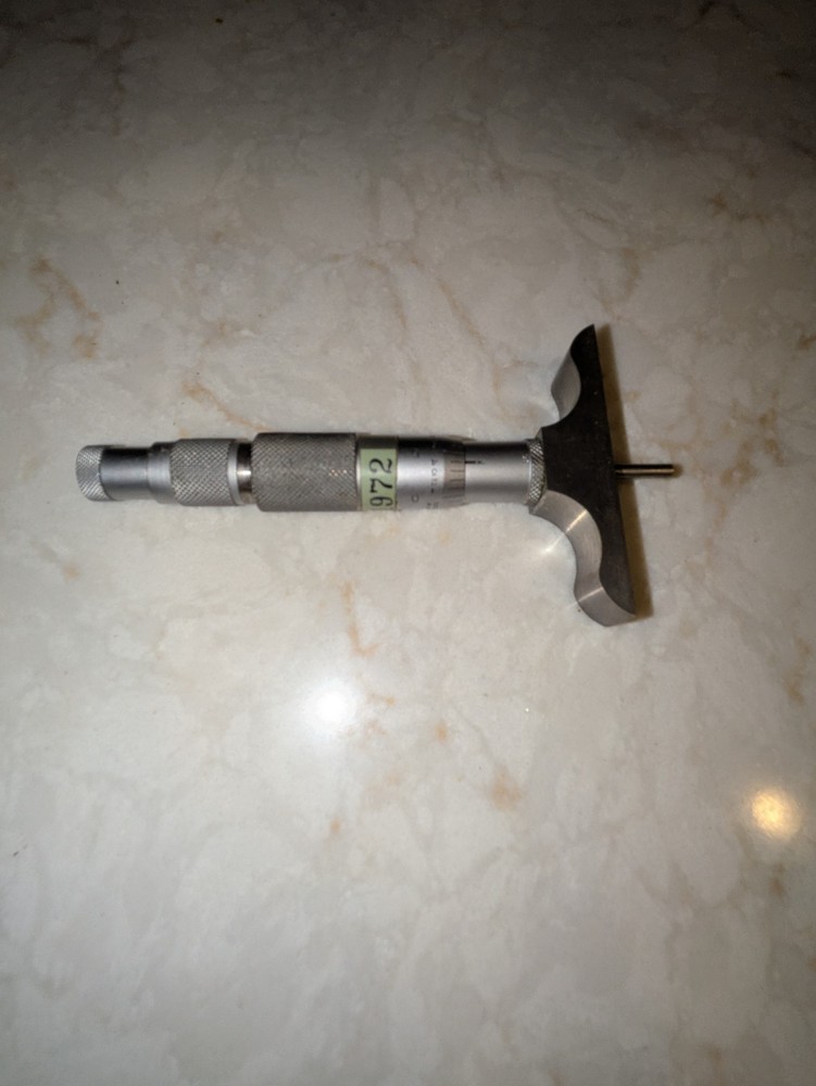 Vintage Helios Micrometer, 0-3" Depth (with box)