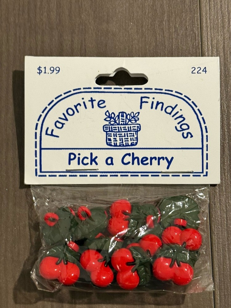 Adorable Pack of Cherry Buttons
