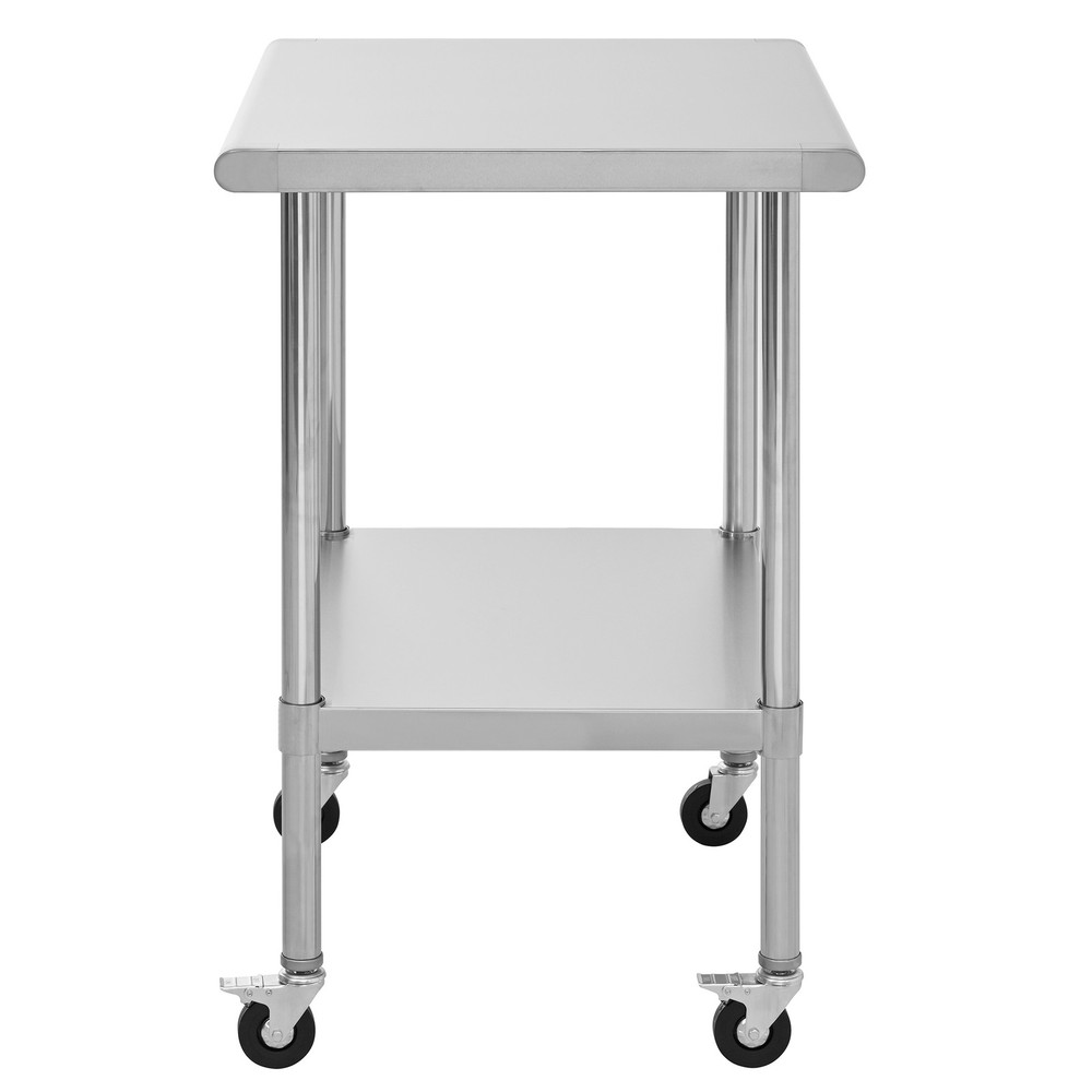 Stainless Steel Table with Wheels, Stainless Table for Prep & Work