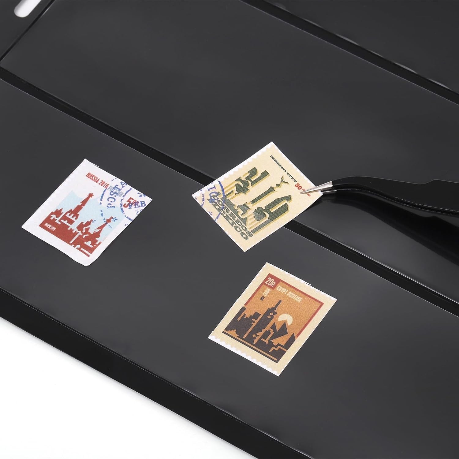 20 Sheets 40 Pages Stamp Album Pages, 9-Hole Stamp Collection Inserts Double ...