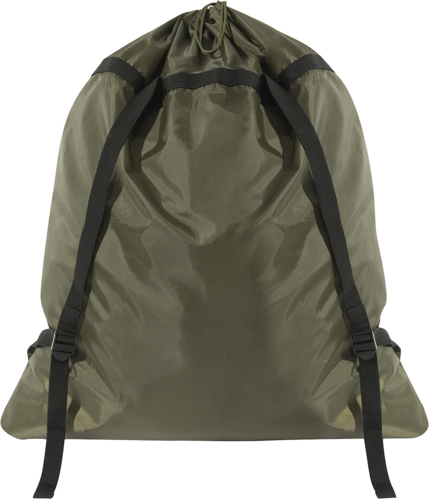 Olive Drab Laundry Backpack Lightweight Packable Large Drawstring Bag