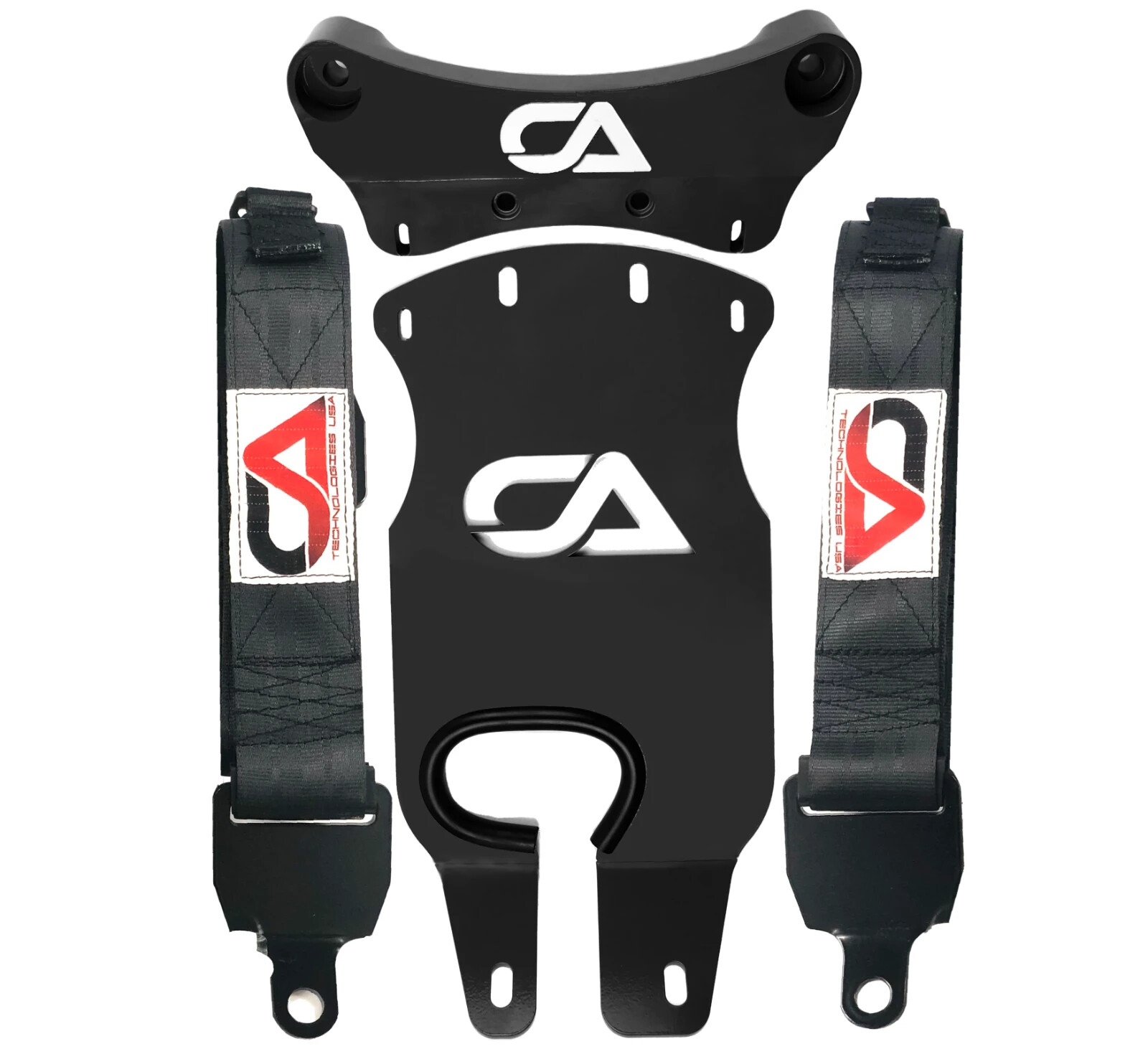 Canam X3 72" Front Limit Strap And Shock Tower Brace Kit - Black