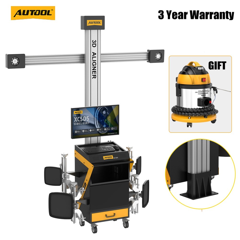 3D Wheel Alignment Machine Fully Automatic Aligning System Aligner Voice Guidanc