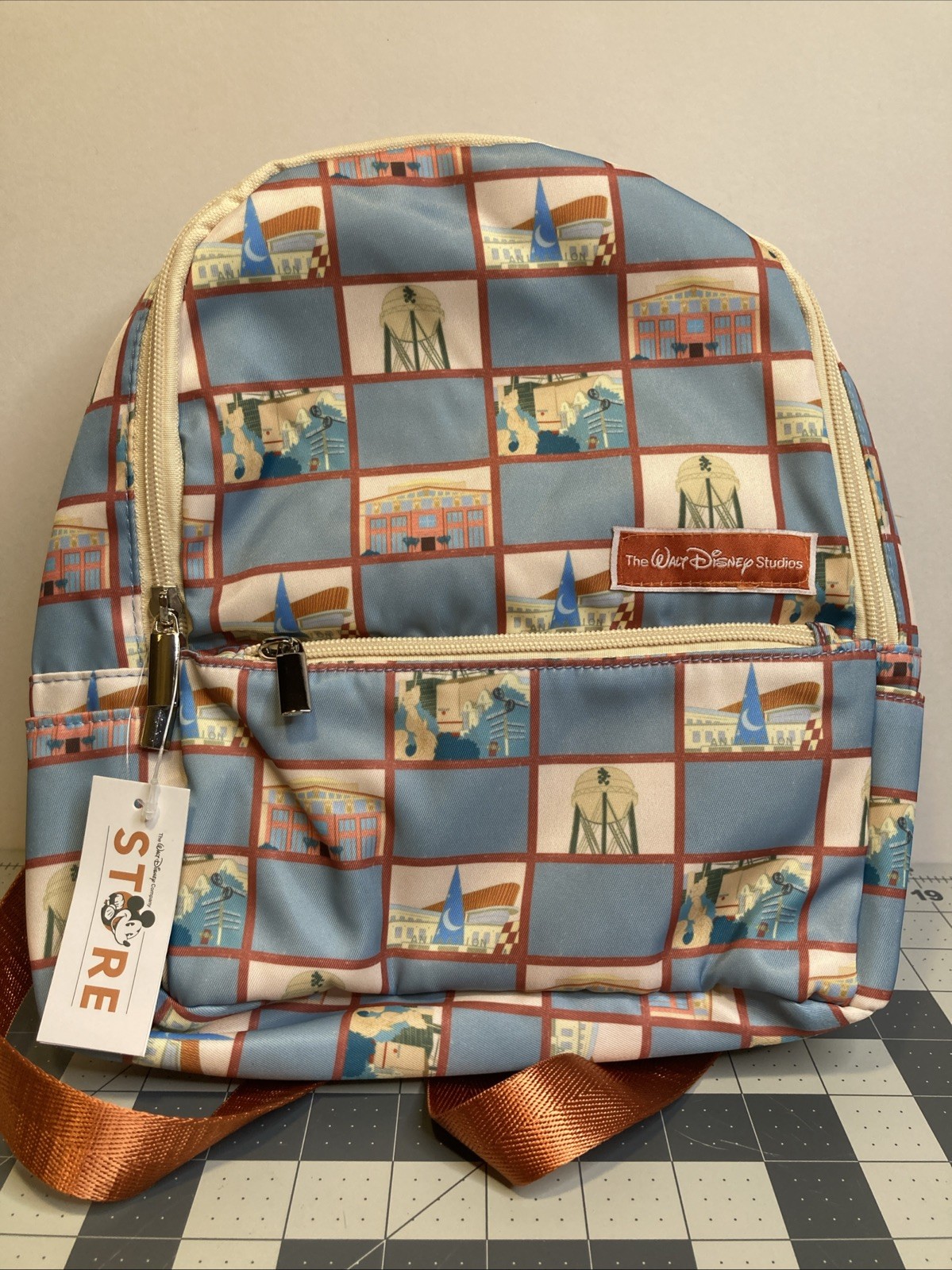 New with Tag Walt Disney Company Studios Backpack Store Icon All Over Print AOP