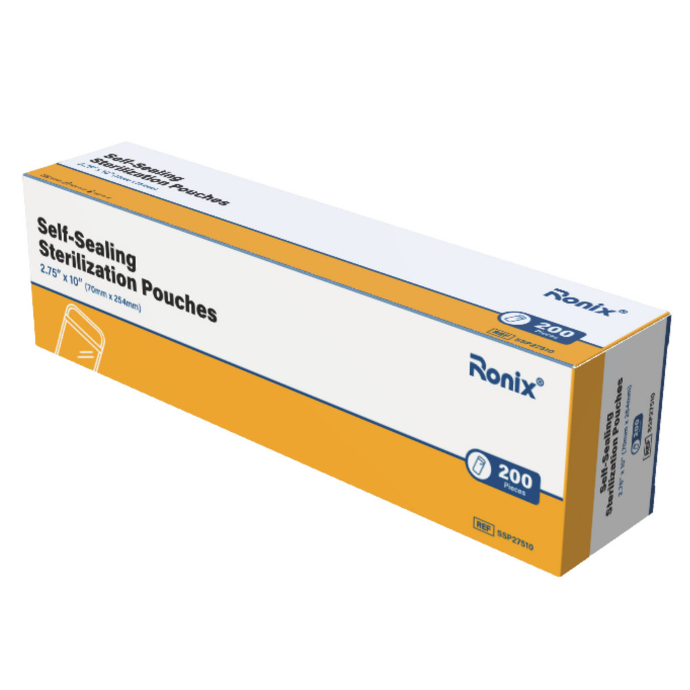 Self-Sealing Sterilization Pouches, 2.75" x 10", 200/Box