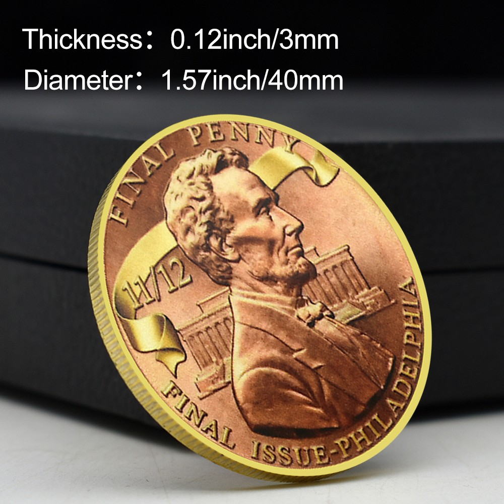 The Last U.S. One Cent - Final Penny Commemorative Coin 1909-2025 Memorial Medal