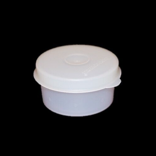 Tupperware Bagel Keeper with Smidget Round Lunch Container Red & Sheer NOS