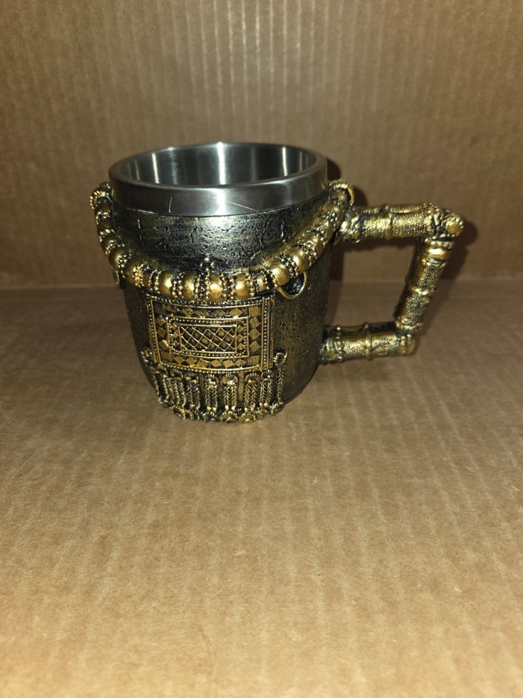 Mug 12 oz., Omani Beads & Amulets Resin & Metal