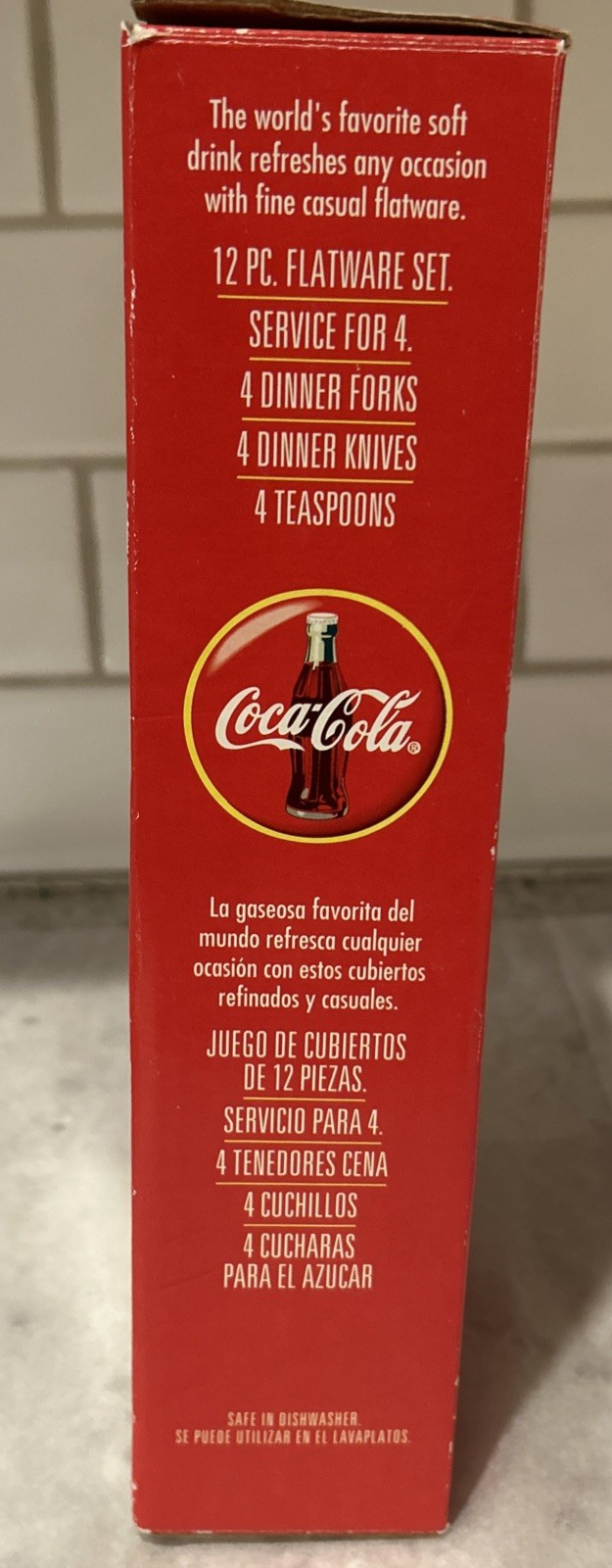 Coca-Cola 12-Piece Flatware Set Bottle Handle Collectible NOS By Gibson