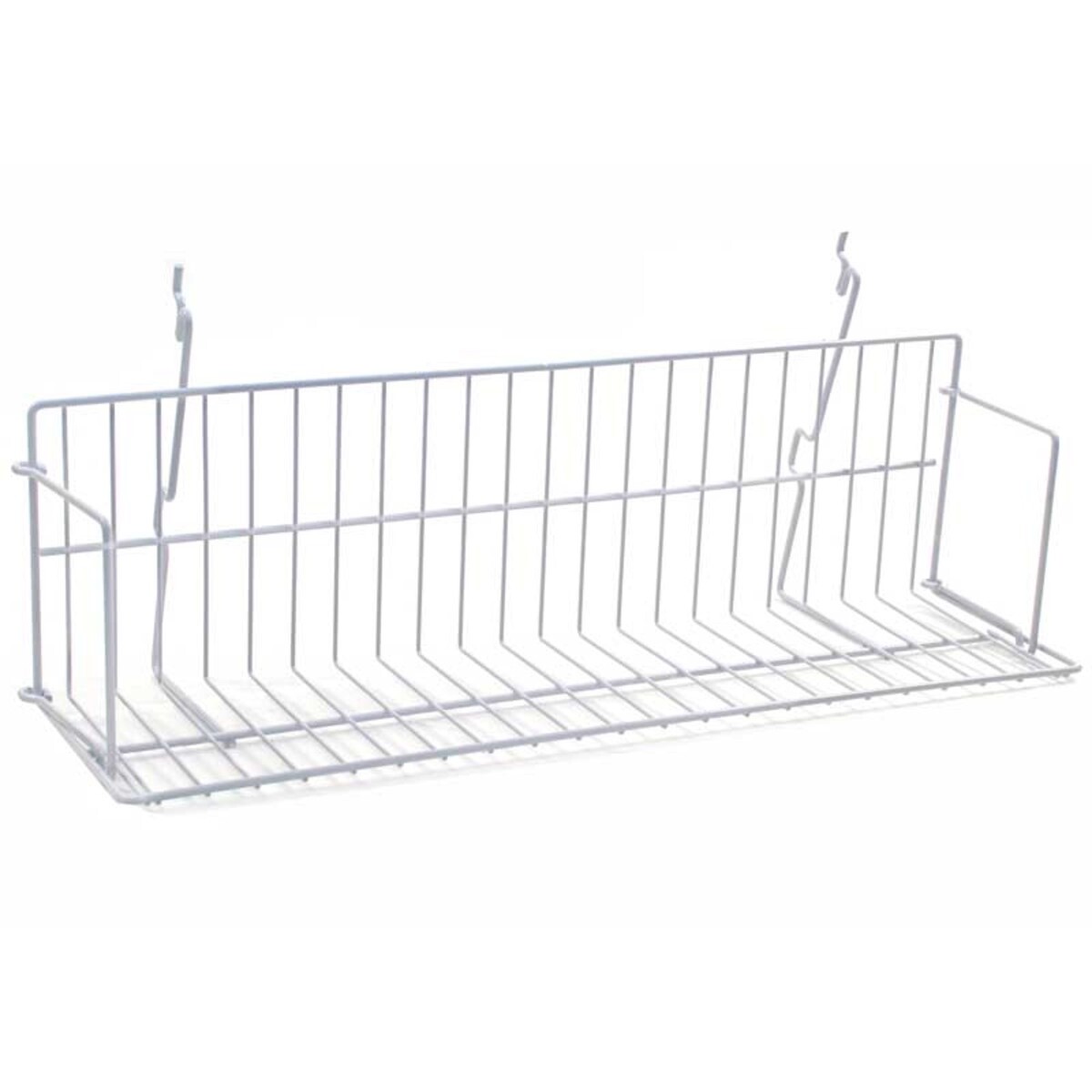 48" Wide Video Shelf for Slatwall, Gridwall or Pegboard -Box of 3 White