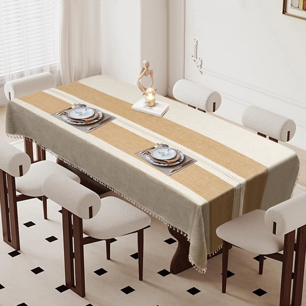 3*1.4m/9.84*4.59ft Rectangular Tablecloth, Waterproof Tablecloth For Kitchen