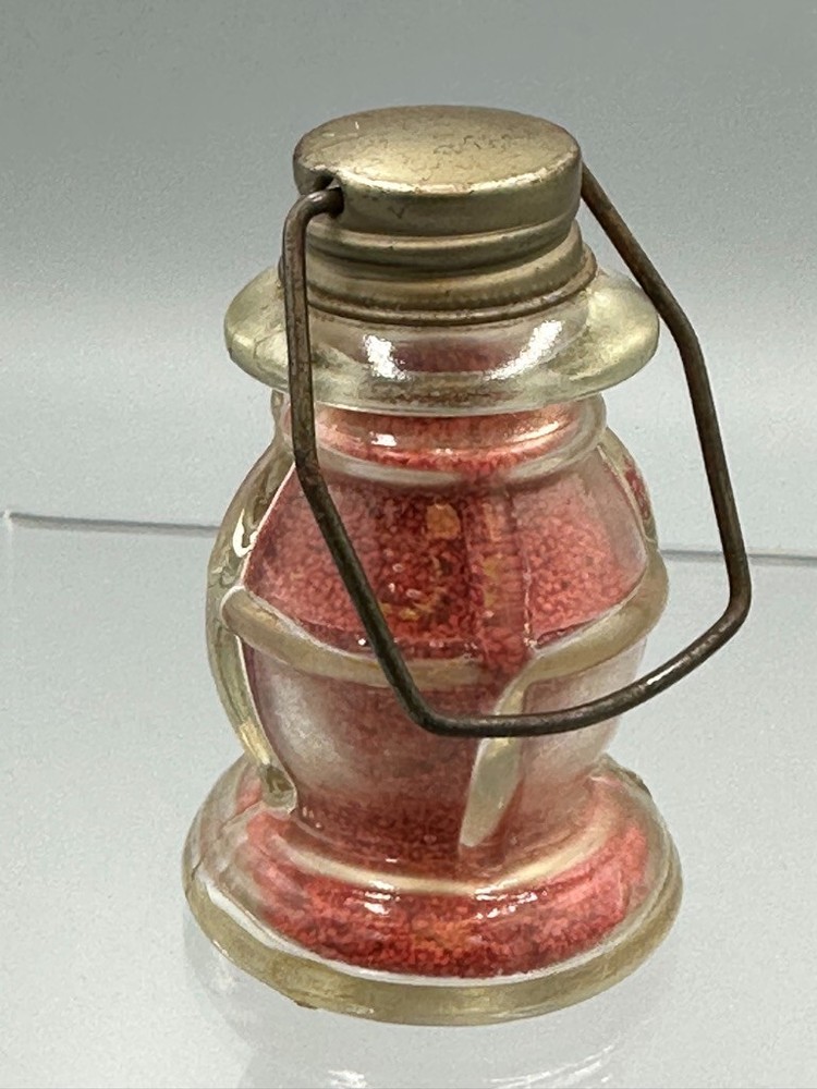 Vintage Stough LANTERN Figural Glass CANDY CONTAINER A&E 392