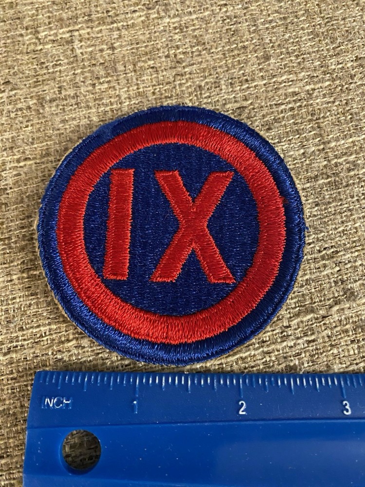 US Army 9th Corps IX Patch WWII Era INV11781