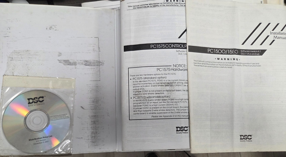 DSC Security Programing Manuels and CD