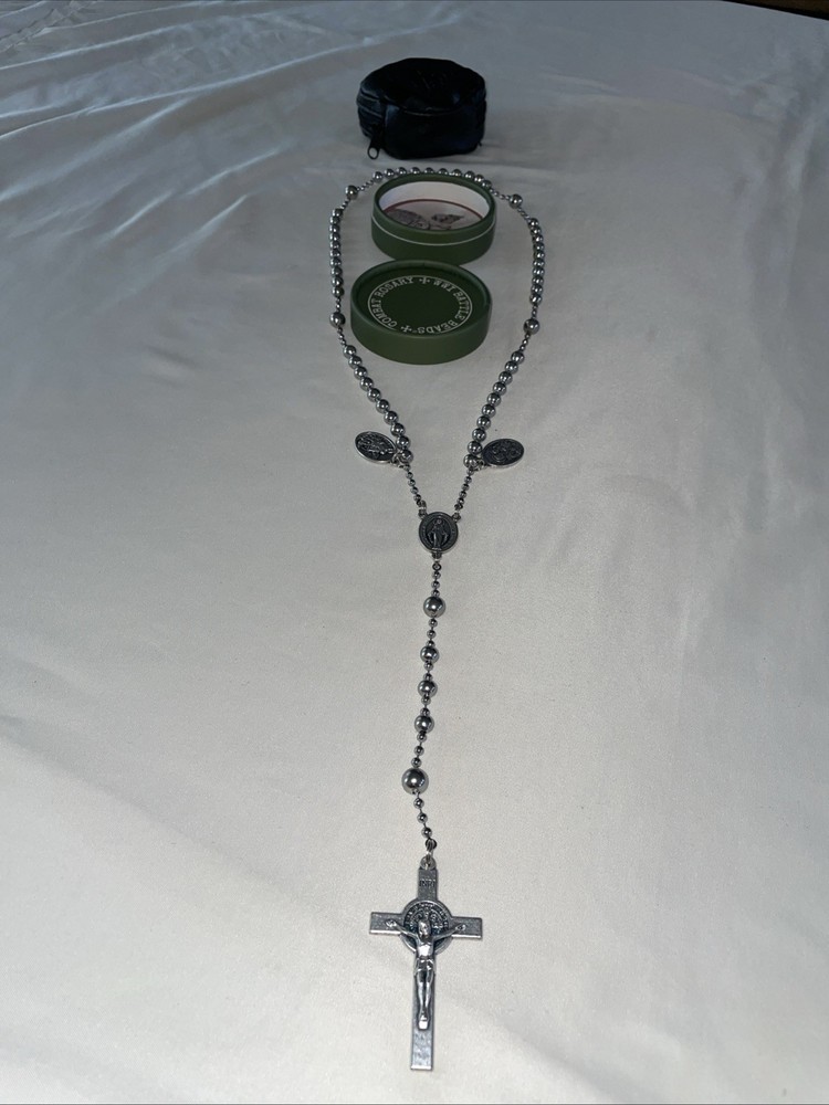 Italy CF Silver Plating Finish Very Durable Combat, Rosary, Battle Beads WW