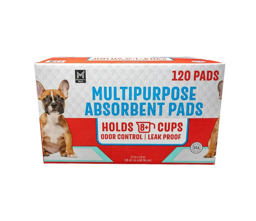 Member's Mark Absorbent Training Pads 23"x24" 120 Count Pack