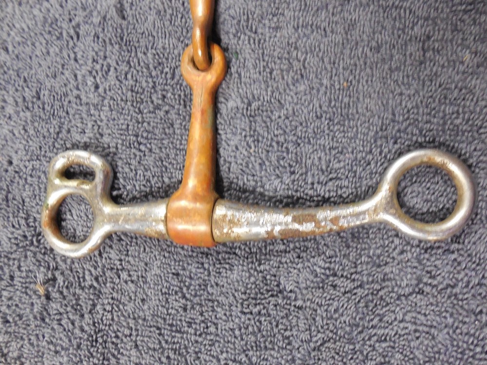 Copper Snaffle Bit 5-5 1/2 size mouth