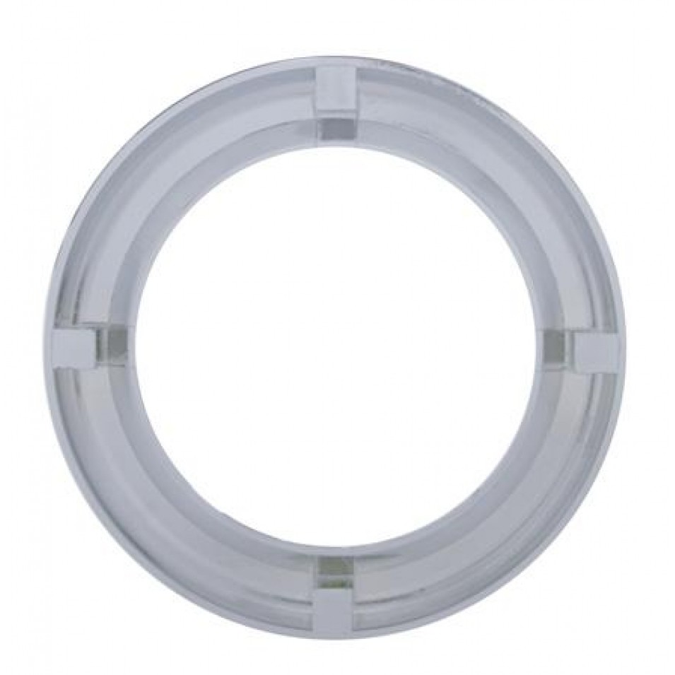 Chrome Plastic 4" Twist-On Light Bezel