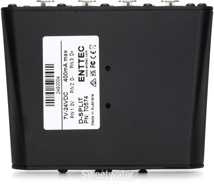 ENTTEC D-Split 4-port Isolated DMX Splitter