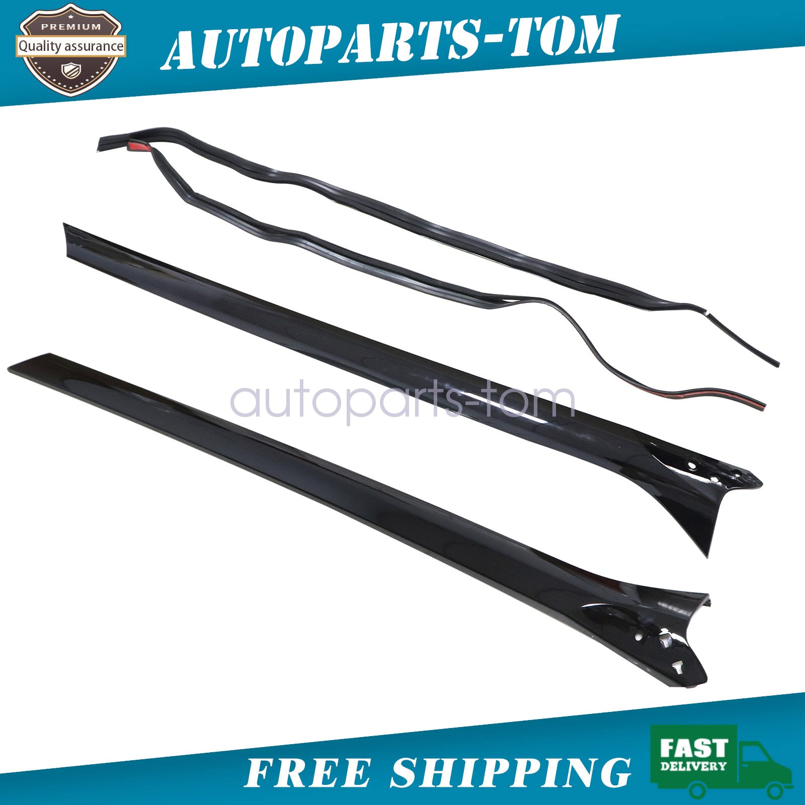 2Pcs Left + Right side FRONT A-PILLAR TRIM Molding For Range Rover 2013-2021 US