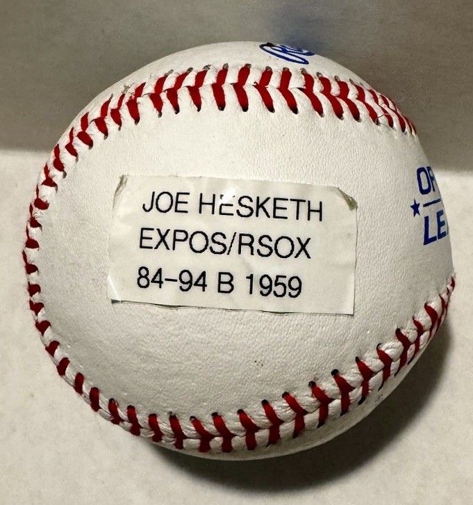 Joe Hesketh Signed Baseball RED SOX