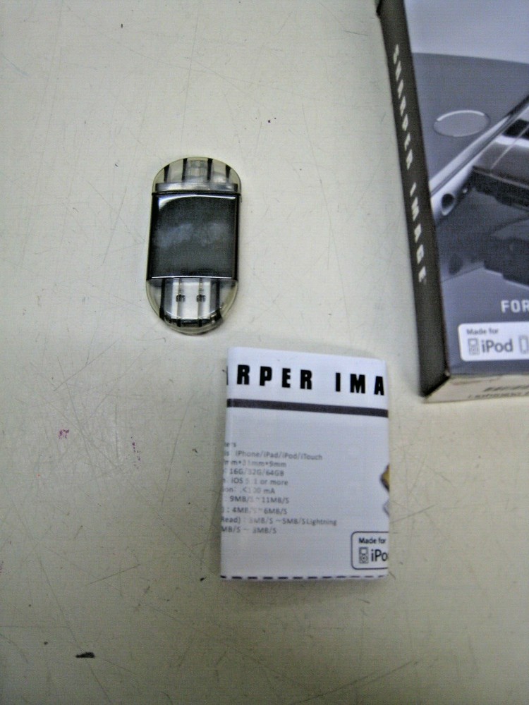 Sharper Image i-Easy Drive External Lightning Drive For Ipod Ipad & Iphone NOS