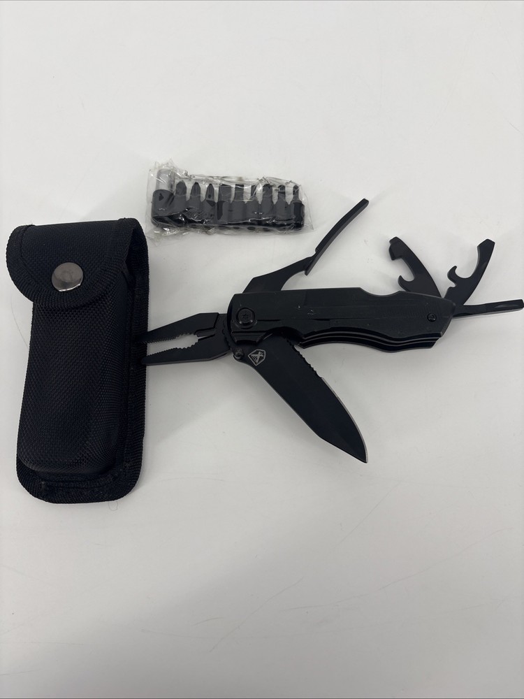 Stealth Field Tool Protection Group Knife/ Multitool. Sheath Included! New Bits!