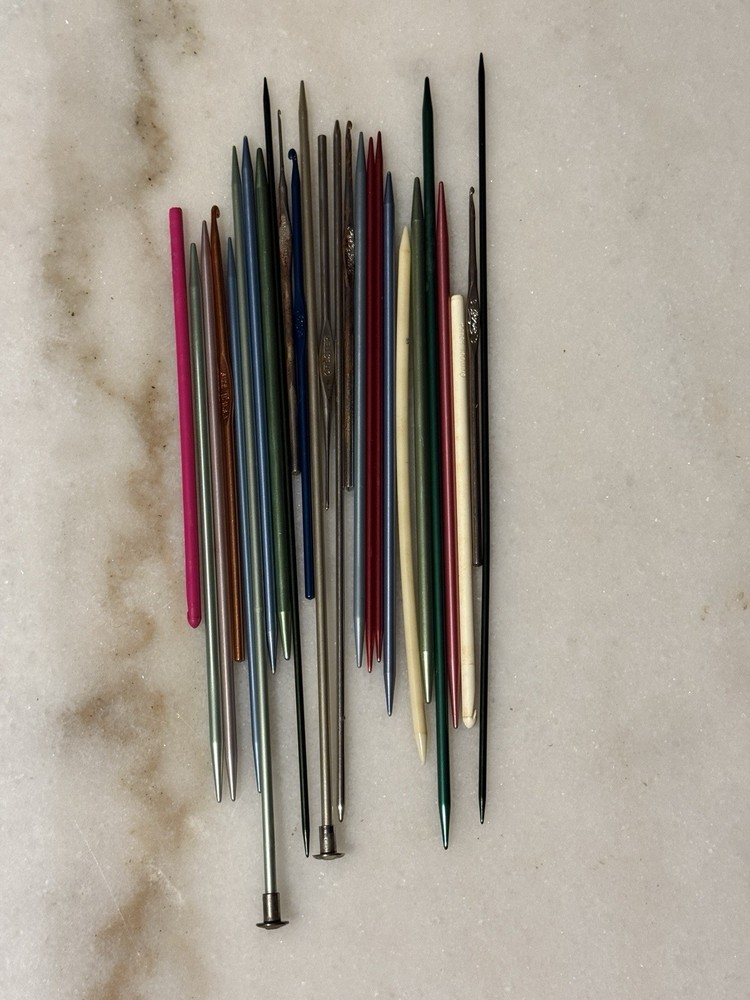 Knitting Needles metal / MIXED 26 pc