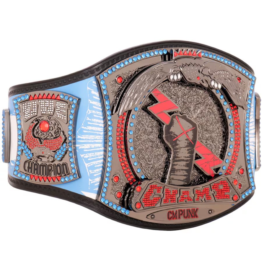 CM Punk 434-Day WWE Spinner Championship Belt Brass, Customizable, Free Ship