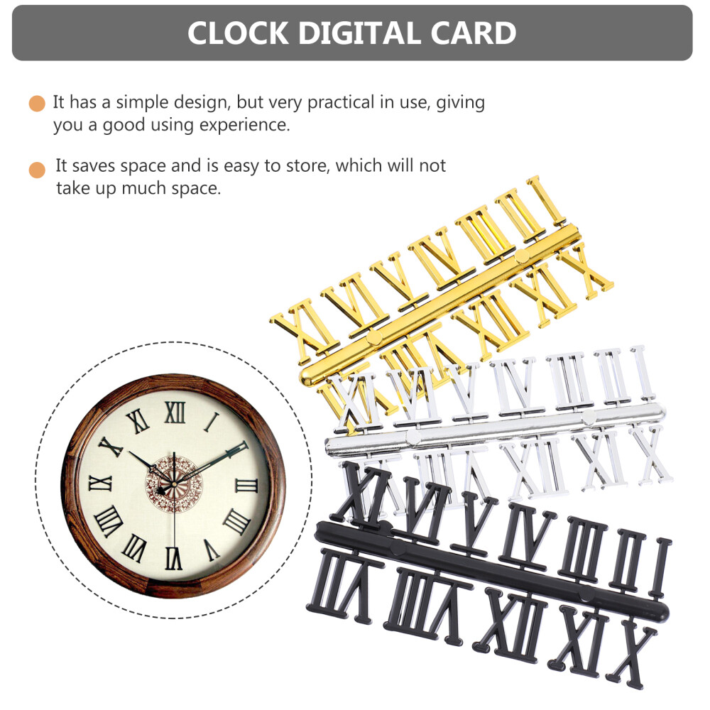 15 Sets Wall Clock Numerals Clock Numerals Roman Numerals for Clock
