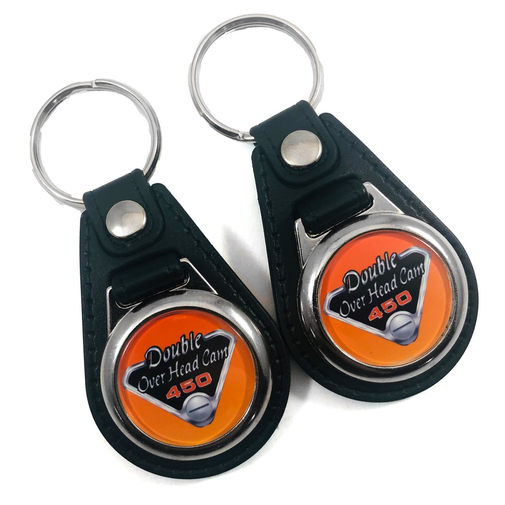 Keychain Fob Key Ring for CB450 DOHC (2-Pack)
