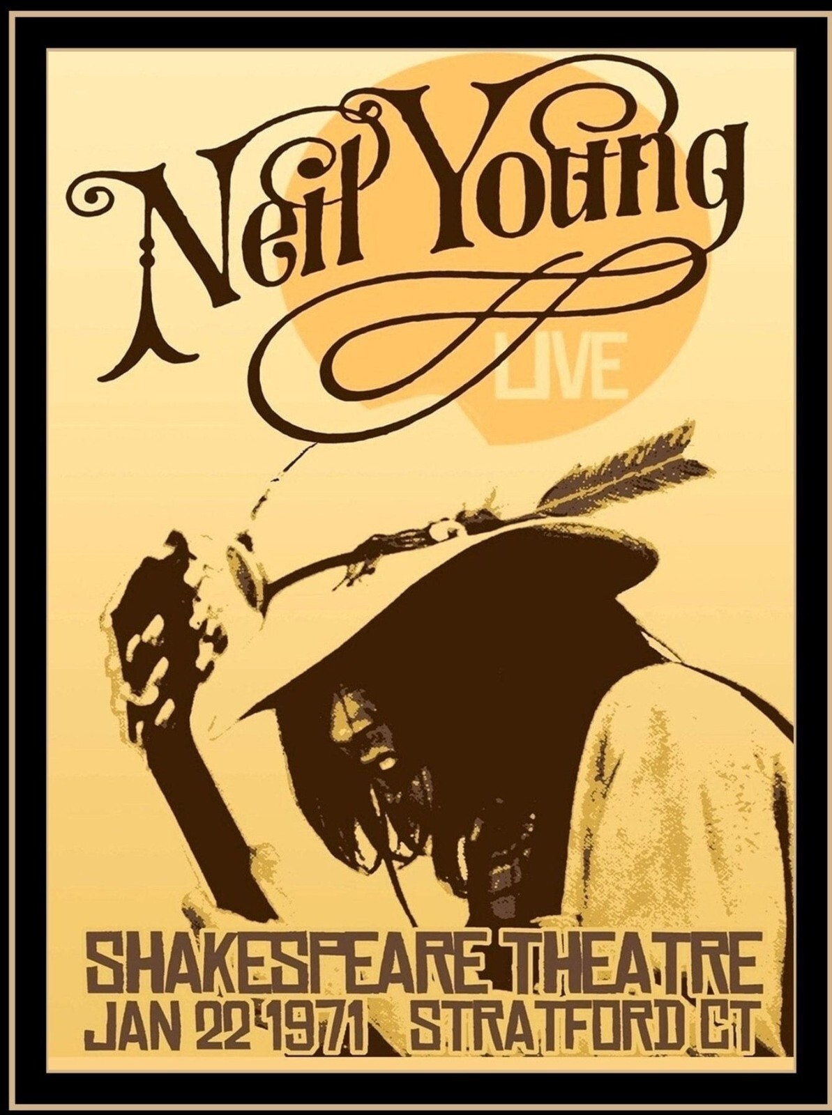 Neil Young 13" X 19" Reproduction Concert Poster