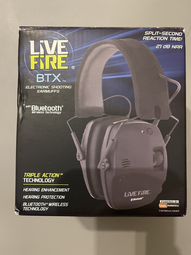 Mack's Live Fire BTX Electronic Shooting Earmuffs with Bluetooth