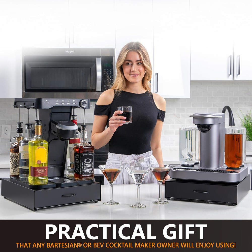 Bartesian Pod Holder – Holds 40 Bartesian Capsules – Stackable Pods Organizer...