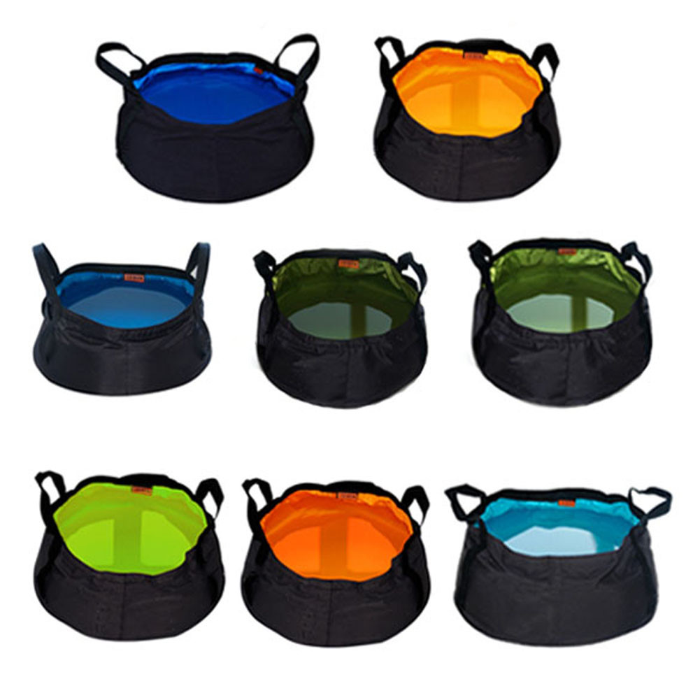 12L Outdoor Camping Foldable Folding Water Bag Sink Washbasin Travel Wash Basin
