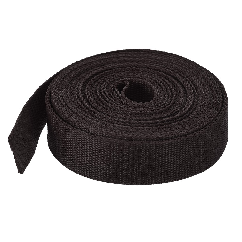 Lightweight Polypropylene Webbing Strap 1 1/4" 10 Yard Backpack Coffee